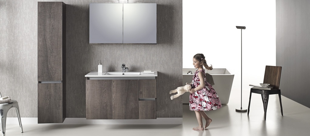 Έπιπλο C1 100 Ανάγλυφο Συνθετικό Furnibath