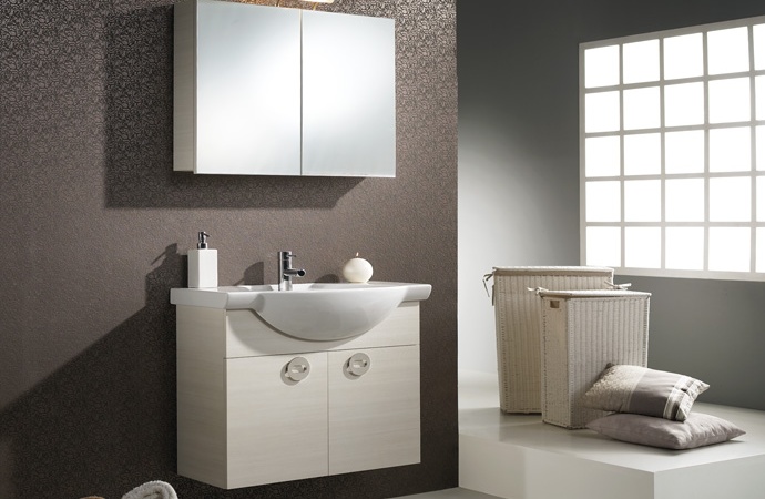 Έπιπλο B3 075 Ανάγλυφο Συνθετικό Furnibath